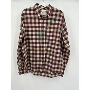Abercrombie & Fitch Mens Muscle Fit Flannel Plaid Shirt Size XXL Outdoors Rugged